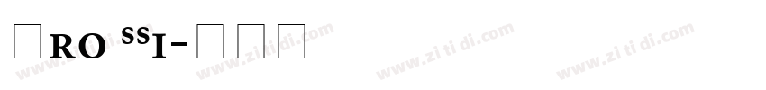 Pro SSi字体转换